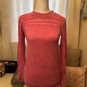 LOFT Pink Crew Neck Sweater